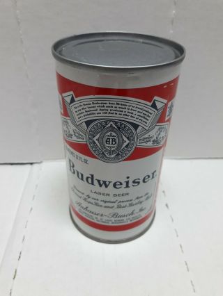 Budweiser 12 Oz Can Tin Open At Bottom Top Has No Opening This Is A Unusual B14
