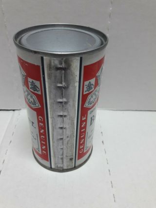 Budweiser 12 oz can tin open at bottom top has no opening this is a unusual B14 2