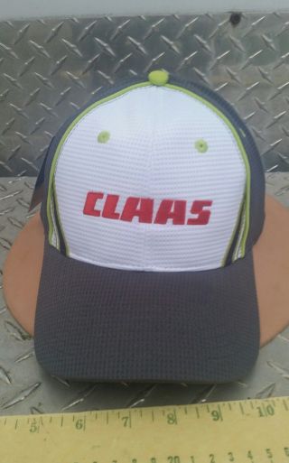 Claas Farm Equip 5 Color Mesh Trucker Hat Cap Licensed Cat Agco Rare
