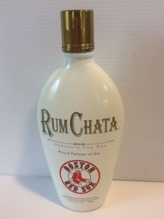 Boston Red Sox Rum Chata 750 Ml Empty Collectors Bottle