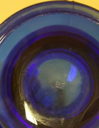Starbucks Etched Cobalt Blue Glass Coffee Mug USA Made - Anchor Hocking 16 oz 3