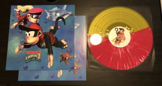 Donkey Kong Country 2 Soundtrack Vinyl Record Red Yellow Splatter Kawadeka