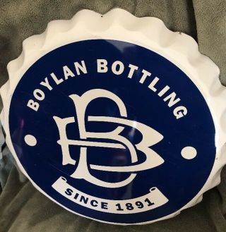 Boylan Bottling Since 1891 Aluminum/tin Craft Beer Bottle Cap 16.  5 " Wall Sign