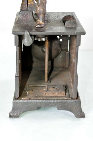 Kyser & Rex Organ Bank Cat Dog Monkey Cast Iron Mechanical Coin Parts/Restore 4