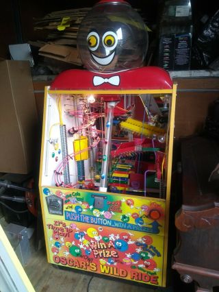 Oscar Wild Ride Kinetic Interactive Gumball Machine,  Capsule,  Amusement,  Vending