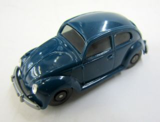 Vintage Wiking Vw Volkswagen Beetle Bug 1:87 Scale - Petrol Blue