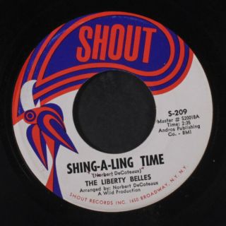 Liberty Belles: Shing - A - Ling Time / Just Try Me 45 (promo Stamp Ol,  Northern So