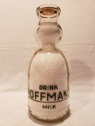 Pennsylvania Quart Cream Top Milk Bottle,  Hoffman’s Dairy,  Chambersburg,  Pa