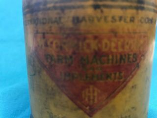 Very Rare Vintage Collectible Mccormick - Deering Oil Tin Advertising