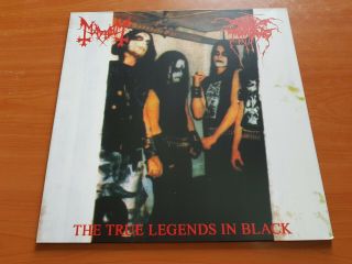 Darkthrone / Mayhem ‎– The True Legends In Black - Lp - -
