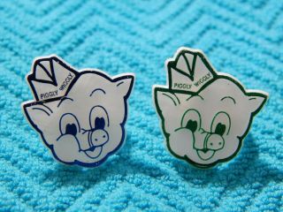 2 Vintage Piggly Wiggly Grocery Store Pig Advertising Collectible Rings Canada