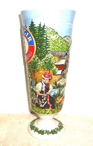 Erdinger Weissbrau Black Forest Ceramic Weizen German Beer Glass