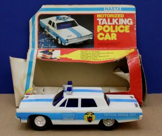 Nasta 1968 Plymouth Fury Talking Police Car 1:25 Hong Kong Boxed 1977