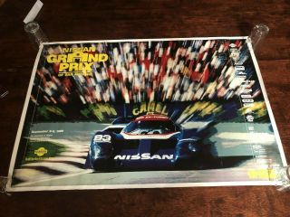 Vintage 1989 Nissan Grand Prix San Antonio Poster GTP ZX - Turbo Race Car Art 6