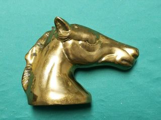 Vintage Brass Horse Head Bottle Opener Standing