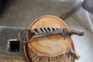 Hand Forged Horse Head Bottle Opener.  Harts Forge