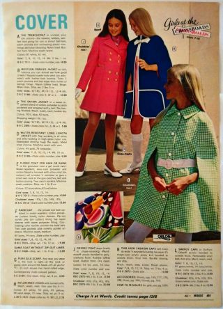 1971 Vintage Paper Print Ad 2 - Pg Fashion Cover Bikini Swimdress Built - In - Bra