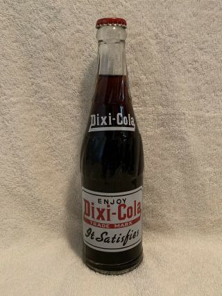 Full 12oz Dixi - Cola Acl Soda Bottle Baltimore,  Md Tough Size