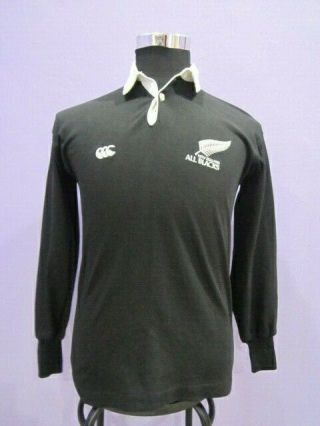 VINTAGE CANTERBURY OF ZEALAND ALL BLACKS RUGBY SHIRT 36 2