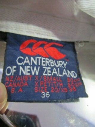 VINTAGE CANTERBURY OF ZEALAND ALL BLACKS RUGBY SHIRT 36 4