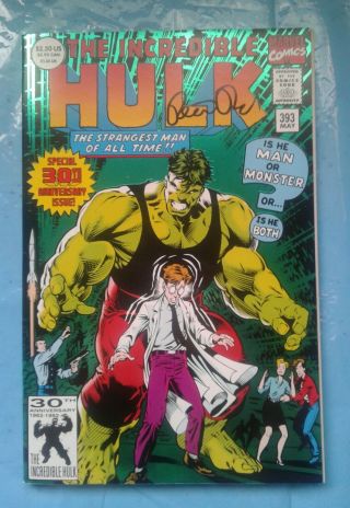 Peter David Signed Autograph Marvel The Incredible Hulk 393
