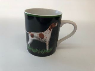 Rare Tiffany & Co Hunting Dog Porcelain Coffee Mug English Pointer