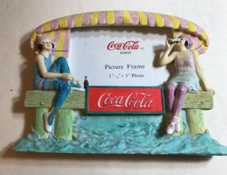 Coca Cola Bathing Beauties Picture Frame Summer Time Beach Life Drink Coke