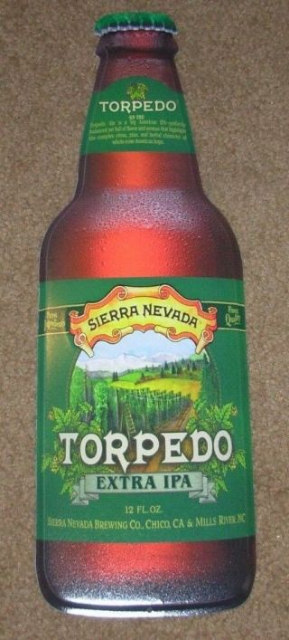 Sierra Nevada Torpedo Extra Ipa Metal Tacker Sign Craft Beer Brewery Brewing
