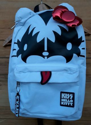 Hello Kitty X Kiss Rock Band Backpack Bag Rare