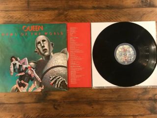 Queen News Of The World Vinyl Lp 1st Edition 6e - 112 Ultrasonic Cleaned Near