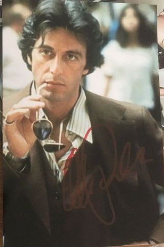 Al Pacino Hand Signed Autograph Photo Card Film