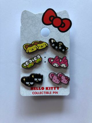 Hello Kitty & Fam Slipper Mini Pin Set