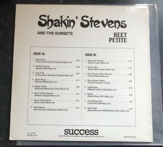 Shakin’ Stevens and The Sunsets Rare Vinyl LP “REET PETITE Success Label Holland 2