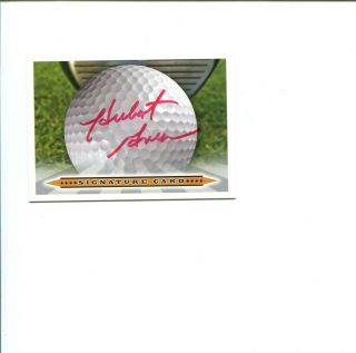 Hubert Green Us Open Pga Champ World Golf Hof Ryder Cup Signed Autograph Card