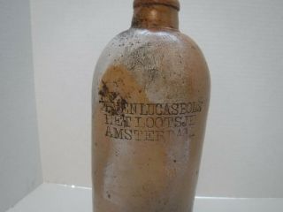 Vintage Erven Lucas Bois Het Lootsje 3/4 Liter Stoneware bottle,  Amsterdam 2