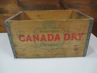 1954 Antique Canada Dry Ginger Ale Soda Bottle Wood Crate Box FC - 11 - 54 vintage 4