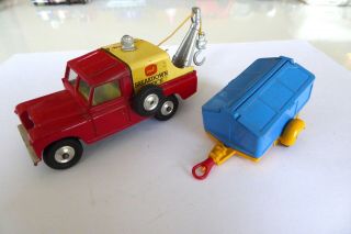 Two Corgi Toys.  477 Land Rover Breakdown And 109 Pennyburn All - Steel Trailer.