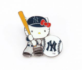 Sanrio Officially Licensed Mlb Hello Kitty York Yankees Baseball Pin
