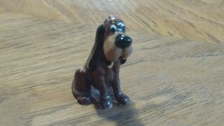 Vintage Hagen Renaker Disney Trusty Bloodhound Dog Lady Tramp Miniature Ceramic
