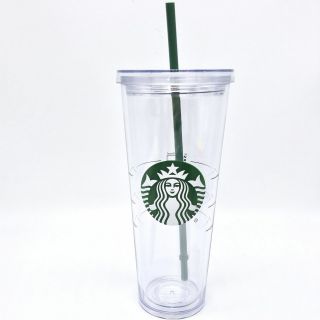 Starbucks Venti Clear Double Wall Acrylic Cold Cup Tumbler 24 Oz