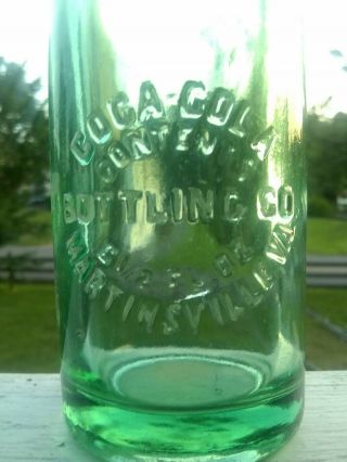 Coca - Cola ring neck Martinsville Virginia Slug Plate bottle 2
