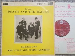 Sb - 2079 Schubert Death And The Maiden The Juilliard String Quartet R/s