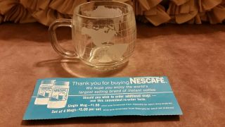Vintage Nescafe Globe Coffee Cup