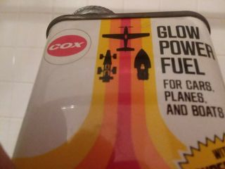 Vintage Cox Thimble - Drome Glow Fuel 8 Oz Metal Can Gift