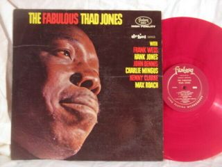 Thad Jones The Fabulous Fantasy Debut Red Vinyl Mono Lp Record 1962 Scare See