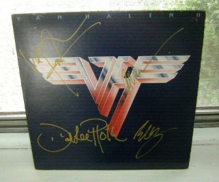 Van Halen Signed Lp Van Halen 2 By 4 Members 1979