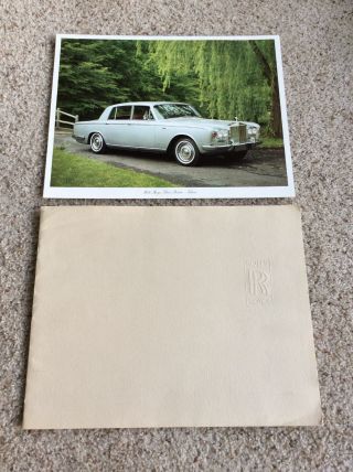 1960s Rolls - Royce,  Factory Produced Color Portfolio Sales Handout.