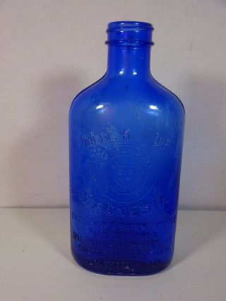 Vintage Phillips Milk Of Magnesia Blue Bottle 6 7/8 "