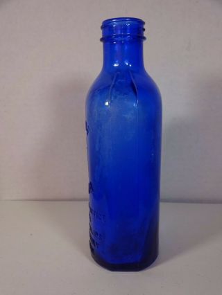 Vintage Phillips Milk of Magnesia Blue Bottle 6 7/8 