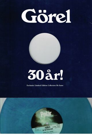 Abba - SÅng Till GÖrel (jub 30) Limited 250 Blue Vinyl 12 " Single Repress
